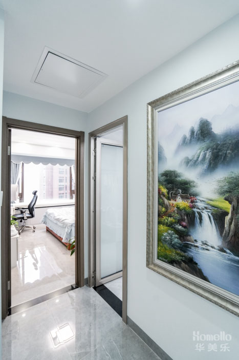 134㎡四居室，新中式與現(xiàn)代風結(jié)合，這樣的生活方便又美好